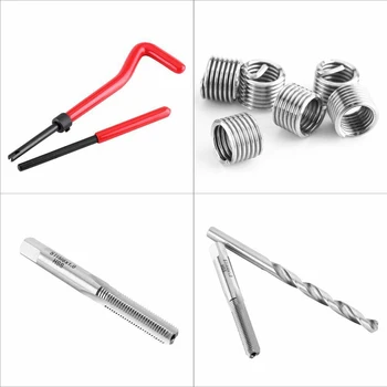 

Kit Metric Thread M6 Compatible 8mm Damaged 25pcs Metric Restoring Wire Insert