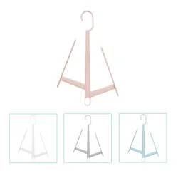 HPDEAR Dry Shoe Rack Organizer Hanger, Double Hook Design Stackable Dry Shoe Rack, Set of 4, White Pink Blue Green