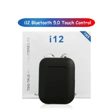 Новые горячие i12 tws всплывающие Bluetooth наушники, беспроводные наушники с сенсорным управлением, гарнитура i12tws