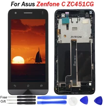 For Asus Zenfone C ZC451CG LCD Display Z007 touch Screen Digitizer Assembly Phone Panel Replacement Parts for Asus ZC451CG LCD