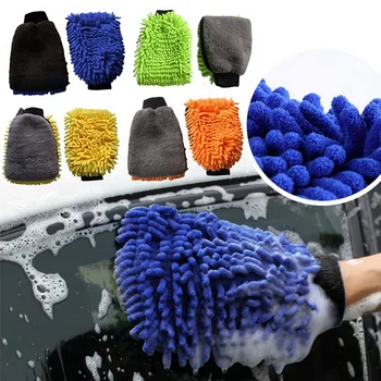 

Car wash gloves car wash single-sided coral plush gloves car wash tool Car Cleaning Glove