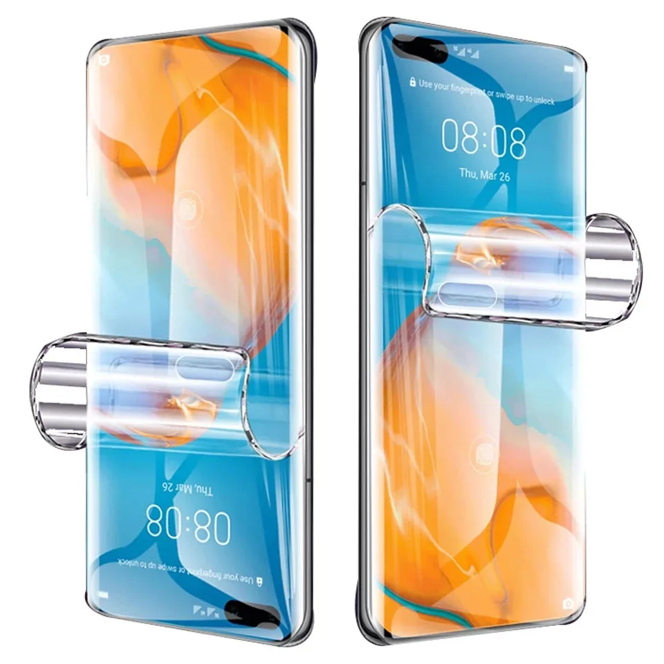 100Pcs Full Cover Hydrogel Film Screen Protector For Huawei P20 P30 P40 Pro Mate 20 30 40 Pro Protective Soft Film Not Glass