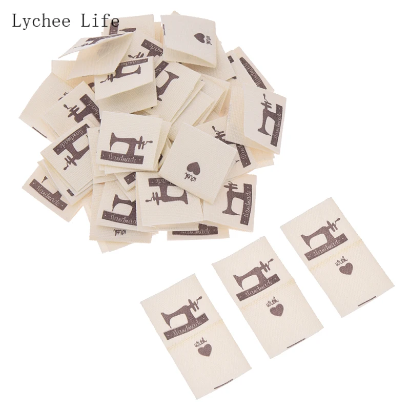 Garment Labels 50Pcs/lot Handmade Sheep Animals Cloth For DIY Sewing Crafts
