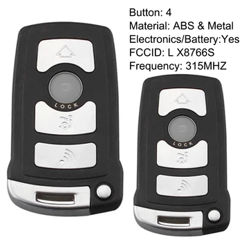 

2pcs Remote Key Fob For BMW 7Series 2002 2003 2004 2005 2006 2007 2008 745Li 745i 750i 750Li 760i 760Li Car Key LX8766S 315Mhz