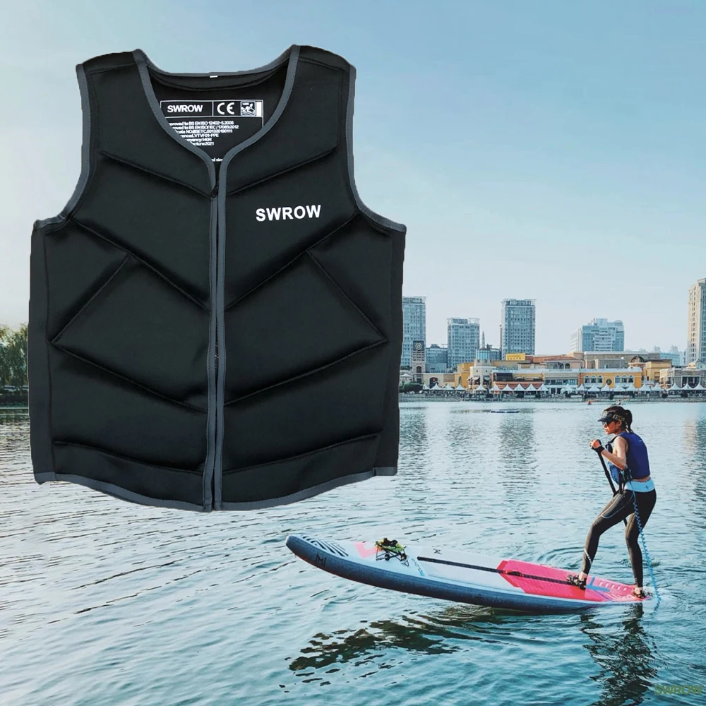 SWROW-Life Jacket for Adults and Children, Fishing Vest, Water Jacket,  Sports Clothes, Swim Skating, Ski, Rescue Boats, Drifting