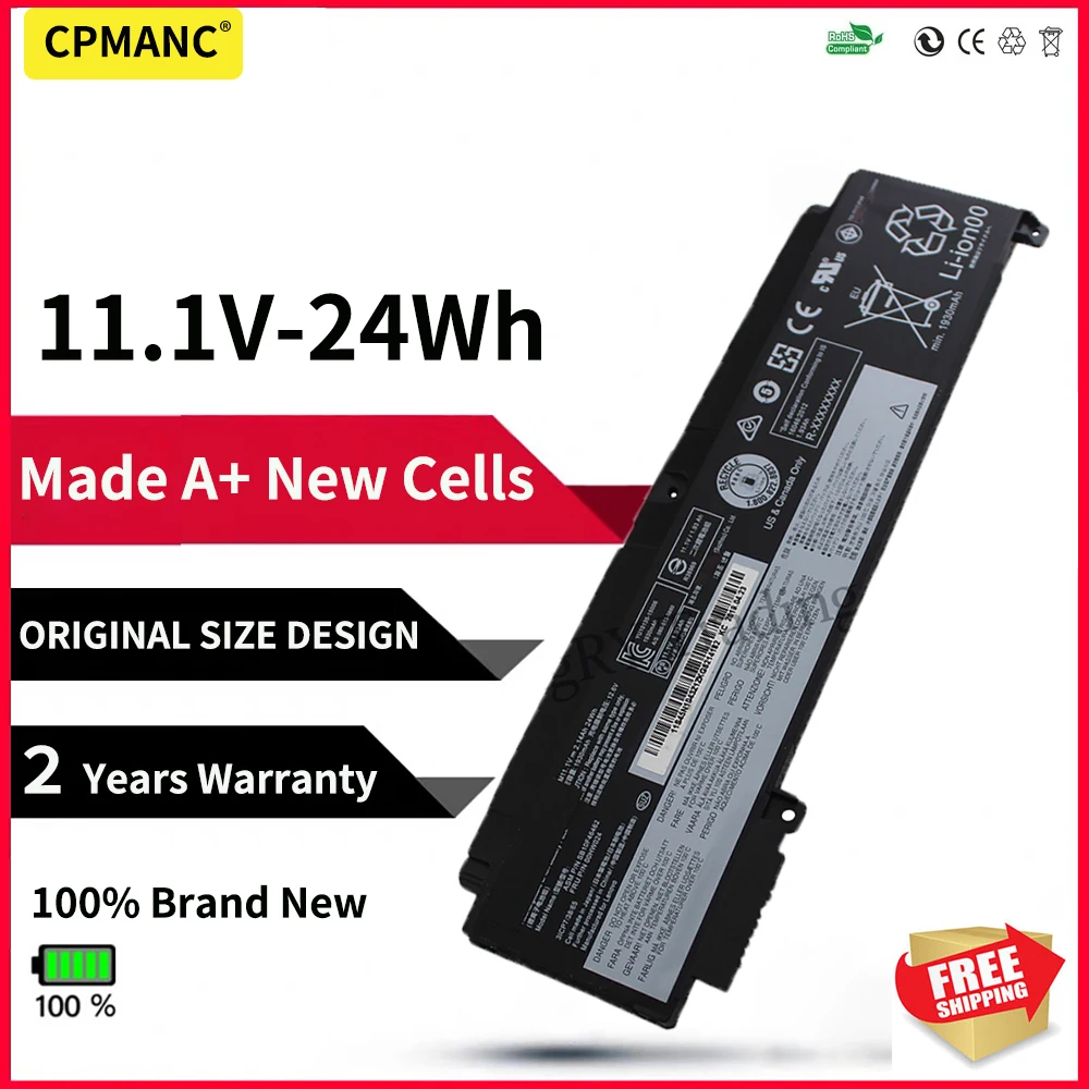 Новый аккумулятор для ноутбука Lenovo ThinkPad T460s T470s Series 00HW024 00HW025 01AV405 01AV406 01AV407 11 4 В 24