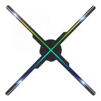 

50CM 4 Blades 576 Light Chips High-Definition Three Dimensional Holographic Fan Projection Advertising Machine for Android