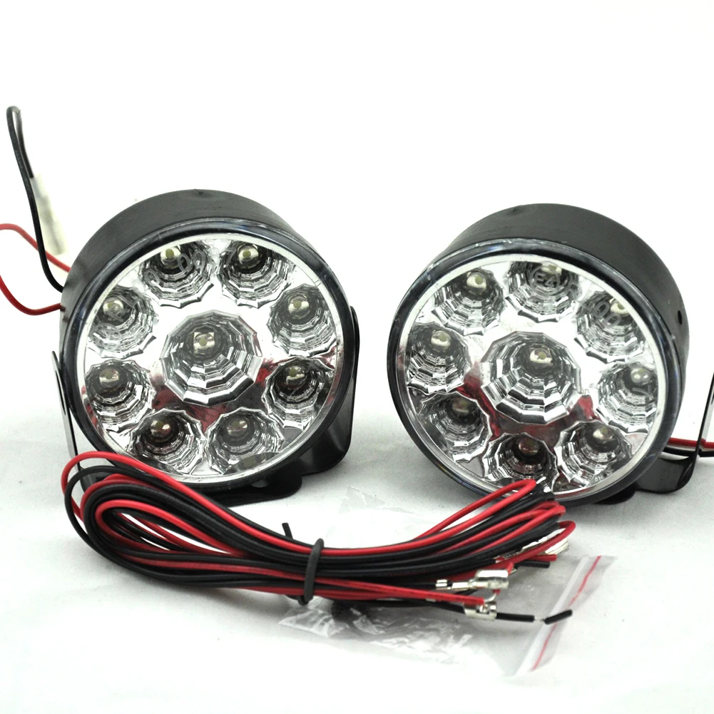 Bright White 9W LED Round Day Fog Light Lamp Car Auto Driving Daytime Running light | Автомобили и мотоциклы