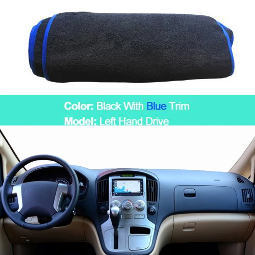 Car Inner Dashboard Cover For Hyundai iLoad H1 H-1 H300 i800 iMax Grand Starex 2008- LHD RHD Dash Mat Carpet Cape Rug - Название цвета: LHD Blue