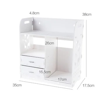 

New Hot Storage Box Bathroom Cosmetic Storage Rack Creative Office Desktop Multi-Layer Debris Book Rack