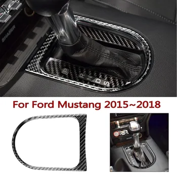 

Real Carbon Fiber Inner Gear Shift Panel Cover Trim For Ford Mustang 2015-2018