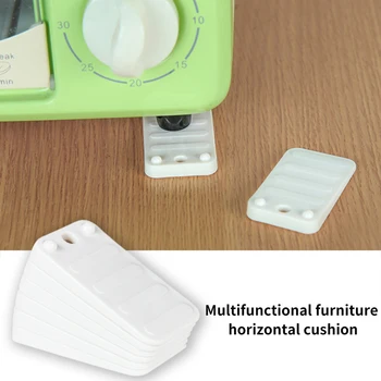 

6pcs Toilet Leveling Shims Stackable Tables Hardware Non Slip Multifunctional Portable Small ABS Stable Furniture Pads Durable