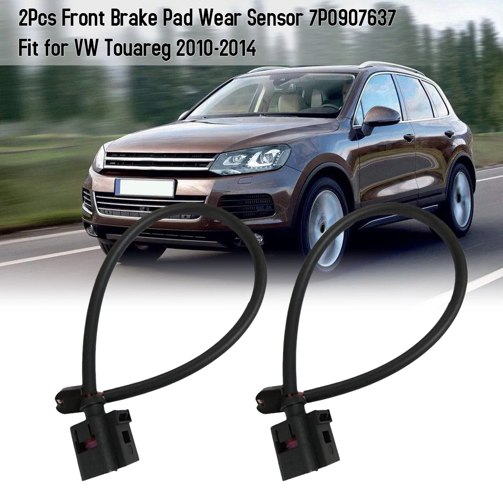 2 шт. датчик износа передней тормозной колодки 7P0907637 подходит для VW Touareg 2010 2014