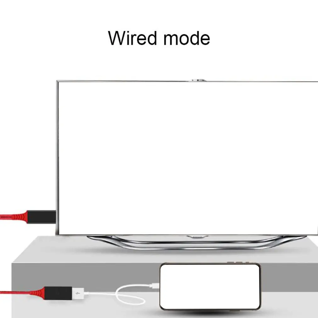 Usb Female 2In1 Hdtv Wireless Hdmi Video Display Cable Wireless Display Adapter For Iphone For Samsung For Xiaomi For Huawei