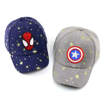 

3-8 Years Baby Boy Girl Hat New Autumn Spring cartoon Embroidery Hats Children Cotton Baseball Cap Kids Hip Hop Snapback Caps