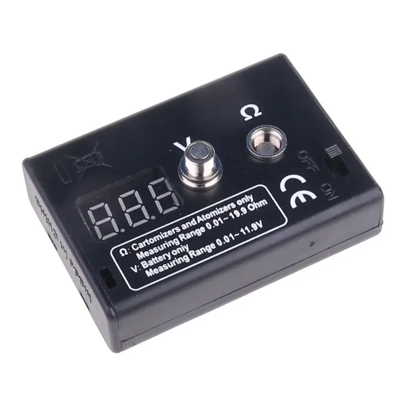 Digital LED ohm meter resistance reader voltage tester