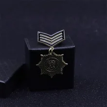 Европа и Америка Harajuku Темно-Синий Колледж стиль Англия значок булавка женский колледж Стиль маленький значок брошь для мужчин и женщин костюм Dec