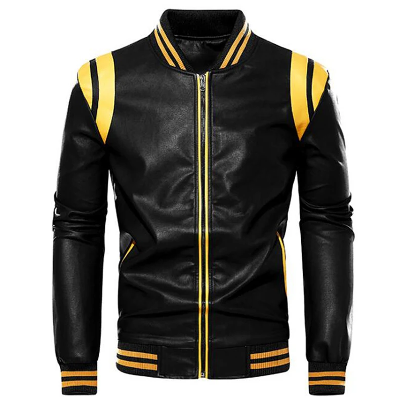 New autumn winter Motorcycle men jacket High quality brand Casual Biker Leather Jacket Male Coat Fleece Pu Overcoat US SIZE