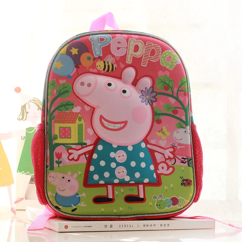 Peppa Pig Bag Cute Cartoon Page Child Messenger Bag Movie Anime Surrounding  Toys Backpack  Best Gift Toys