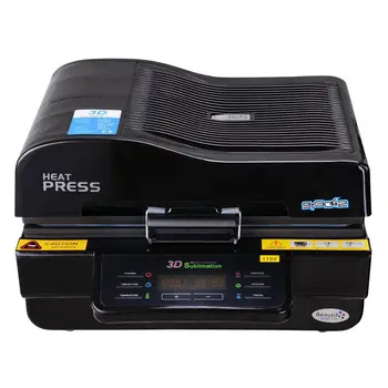 

3D Vacuum Sublimation Heat Press Transfer Machine for Phone Cases Mugs Printing Red or Black Color Three-dimensional printing