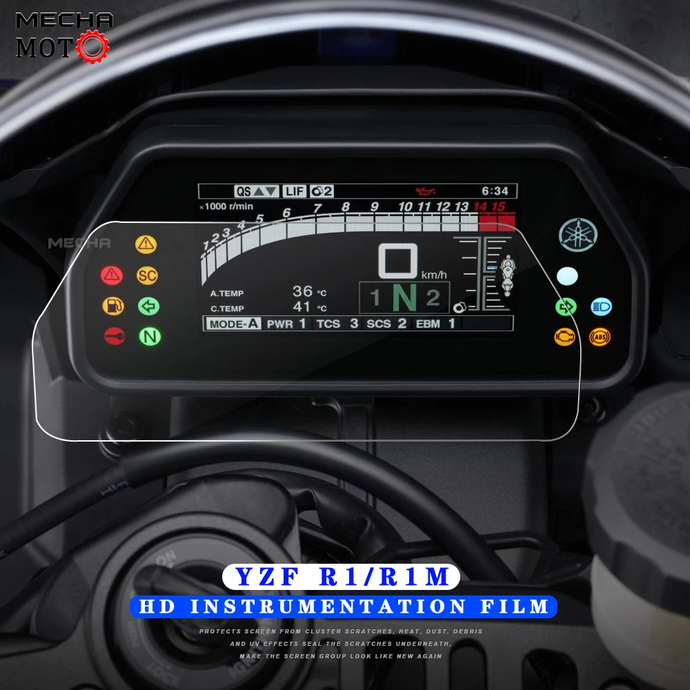 

Motorcycle Scratch Cluster Protection Instrument Film For yamaha YZF R1 R1M 2022 2021 accessories accessory Screen Dashboard