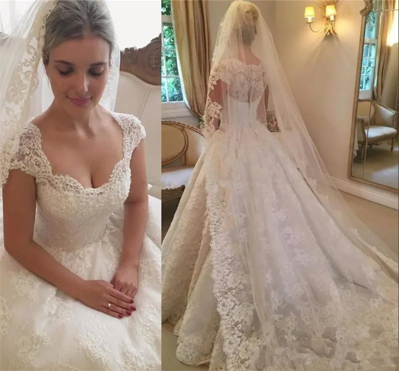 gorgeous-lace-wedding-dresses-vestios-de-novia-sweetheart-cap-sleeve-appliques-a-line-sweep-train-vintage-elegant-bridal-gowns-cheap-custom_副本
