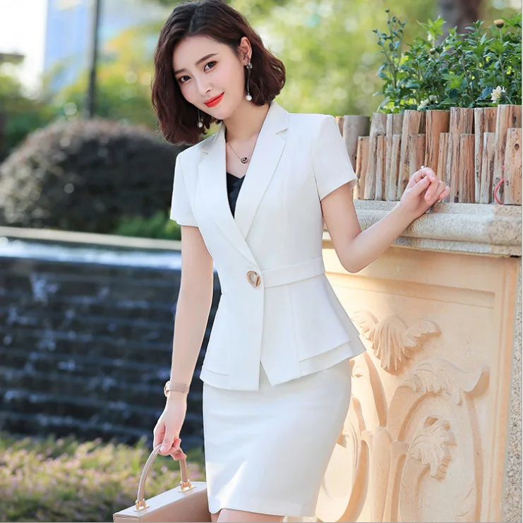 

Business Suit Women's Summer 2019 New Style Wear Graceful Suit Skirt Beautician Work Clothes Formal Wear WOMEN'S Suit Skirt