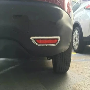 

WELKINRY car auto cover for Nissan Qashqai 2014 2015 2016 2017 ABS chrome rear tail fog lamp light trim
