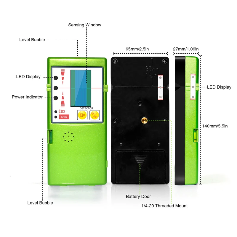50M Laser level Receiver Vertical And Horizontal Line laser construction level Infrared Level Cross Line Detector CLUBIONA