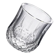 Термостойкая стеклянная чашка с двойными стенками, стеклянная чашка для виски, пивная кофейная чашка, Рюмка для вина, пивная кофейная кружка, чайная стеклянная посуда для напитков