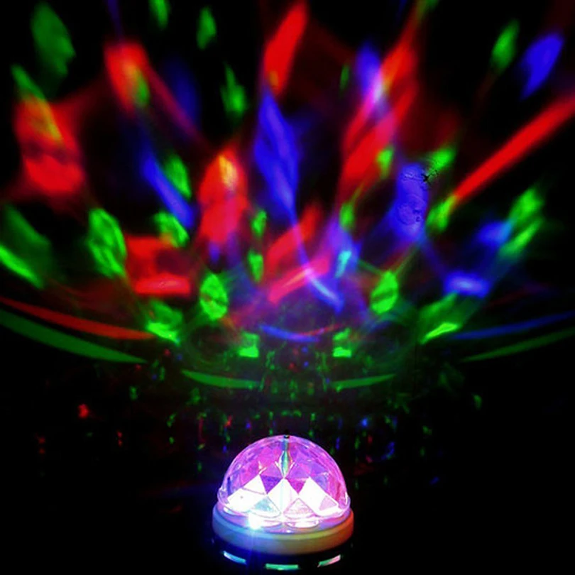 

Disco stage Bulb Colour Changing E27 3W AC85-260V Rotating Bubble Indoor decor Stage Light DJ effect Party bar Light ktv lamp