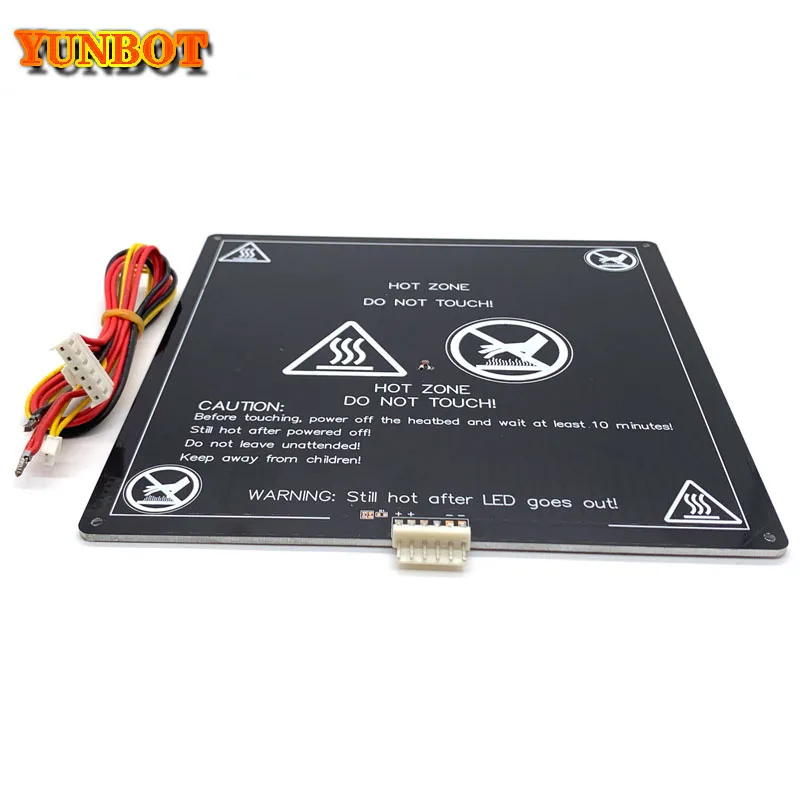 3D Printer Parts  black MK3 220*220*3MM heatbed latest Aluminum heated bed for Hot-bed Support 12V130W 3d printer accessrioes