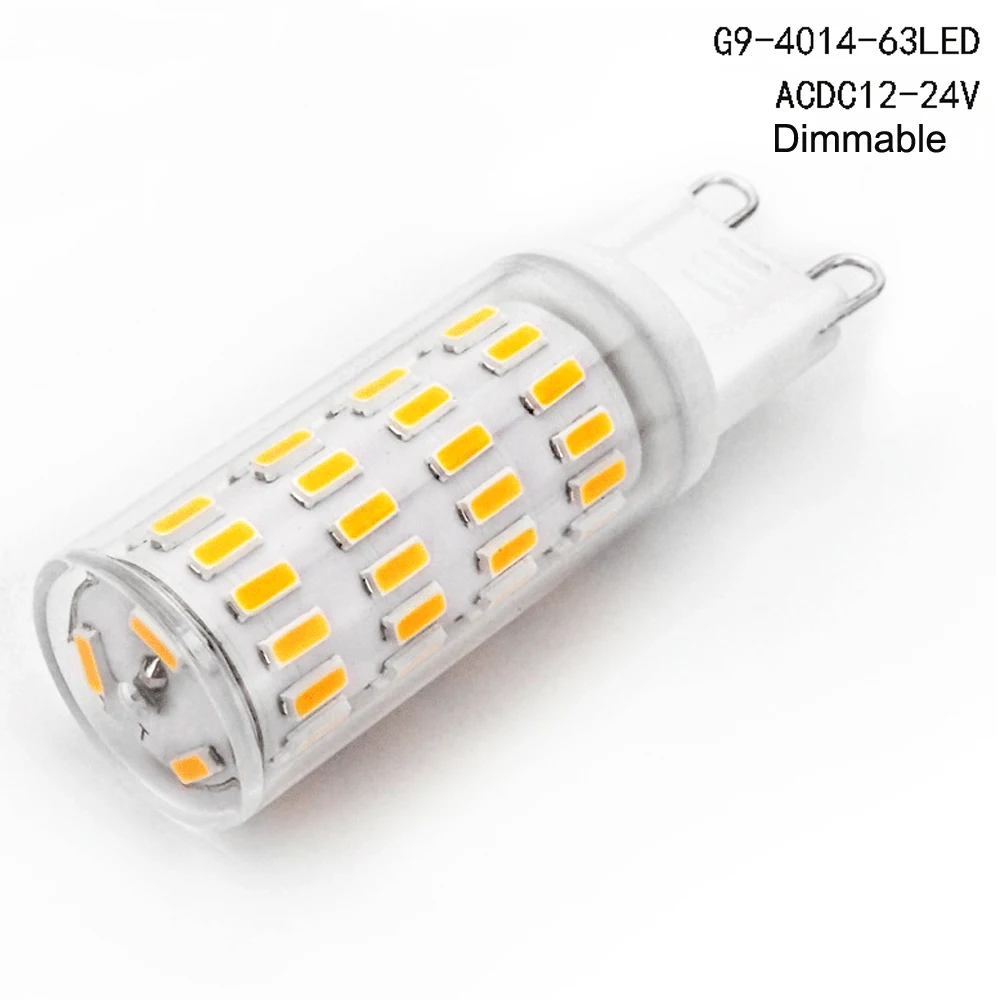 5pcs 12v 24V 디 밍이 가능한 LED lampada g4 G9 E14 BA15S led 전구 크리스탈 샹들리에에 대 한 멋진 따뜻한 화이트 50w 할로겐 램프 교체