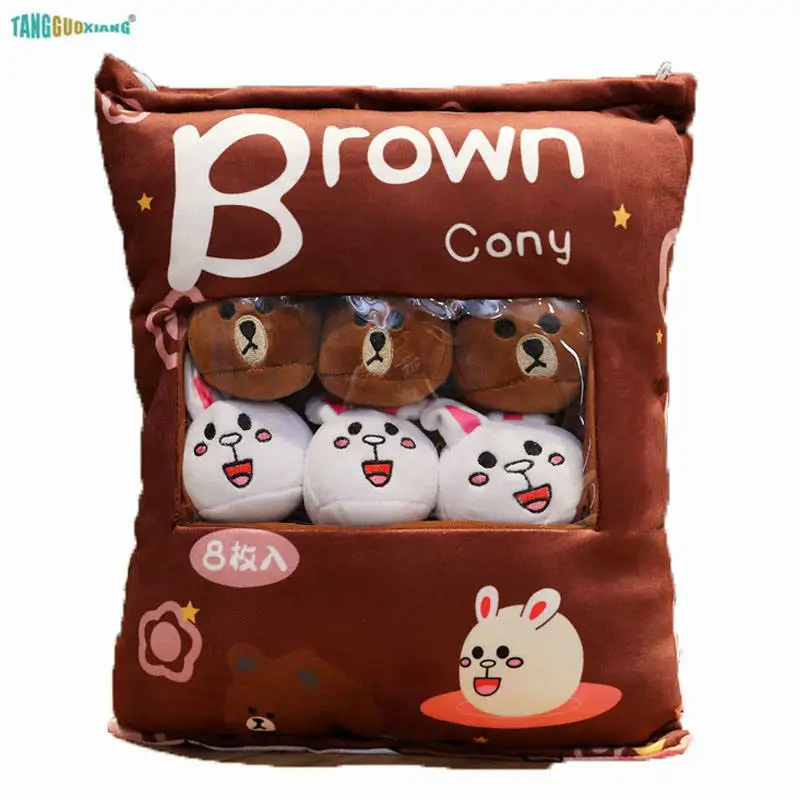 Kawaii Doraemon Пикачу карандаш Shinchan плюшевый мишка кролик подушка милая мягкая игрушка подушки детский подарок спинка диван подушка