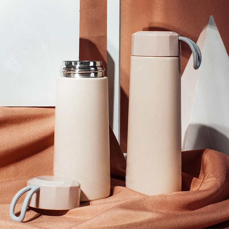 

Online Celebrity Stainless Steel Insulated Water Cup Student Korean-style Small Cute Simple Literature And Art Portable INS Hara