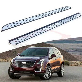 شراءالجانب خطوة يناسب كاديلاك XT5 2016-2020 تشغيل المجلس Nerf بار 2 قطعة اليسار الأيمن الألومنيوم الجانب خطوة الجانب دواسة