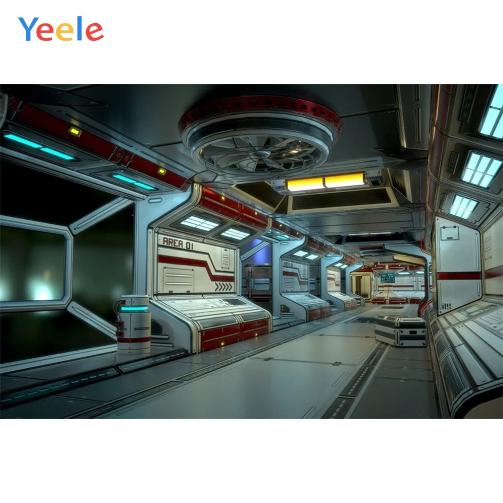 Yeele Science фантастический космический корабль станция пейзаж ребенок портрет