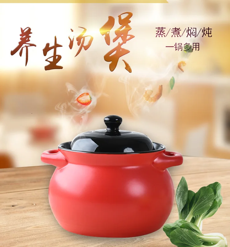 Casseroleceramic готовка открытого пламени суп высокотемпературный чайник стойкий ishinabe клейпот здоровья тушеный горячий горшок лобскаус соус