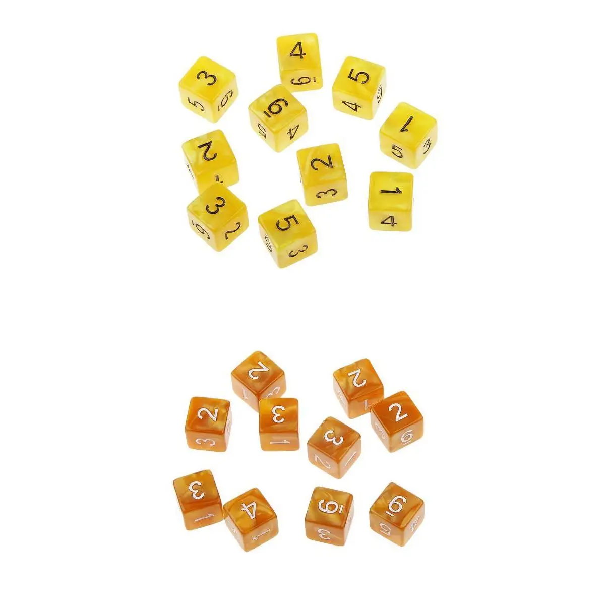 20Pcs 16mm Six Sided Dice D6 Square for Playing Dungeons D&D TRPG Game Toys