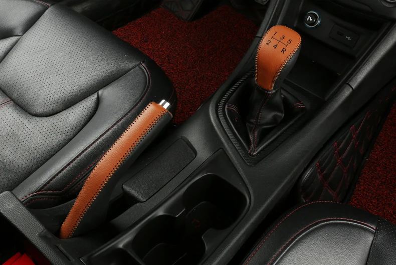 Для Chery ARRIZO5 ARRIZO 5 Крышка шестерни, ручной тормоз, кожаный чехол, Модифицированная ручка переключения скоростей, защитная крышка украшения автомобиля аксессуары