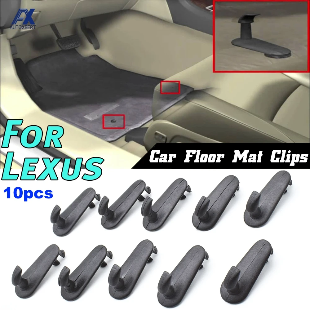 10 шт. автомобильные напольные коврики зажимы для Lexus ES RX IS GX GS LS LX SC держатели для ковров крепежные Крючки Захваты фиксатор крепления груза|Клипсы и зажимы для авто| | АлиЭкспресс