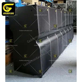 

Goldensoil Audio KR210 Dual 10 Inch Line Array Speaker Active High Quality Line Array Speaker For Carnerval And Festival Event