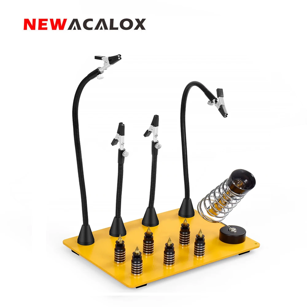 NEWACALOX Strong Flexible Arm Third Helping Hand PCB Circuit