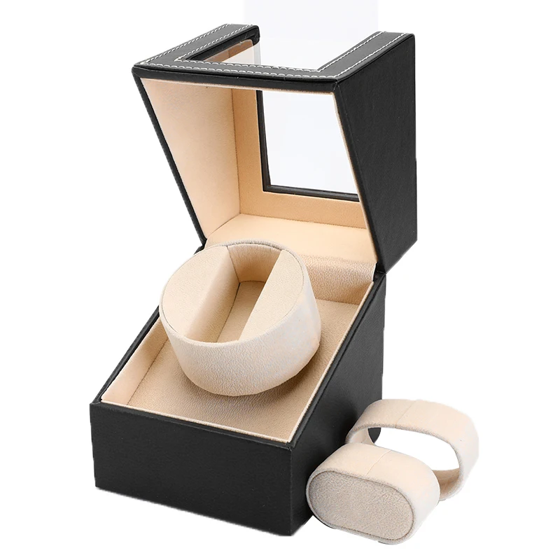 Штепсельная Вилка американского стандарта PU Watch Winder Караульная будка 110 v-220 v AC часы намоточный дисплей коробка адаптер чехол для хранения с автоматическим вращением Органайзер