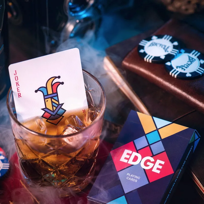 Hui qi Poker Edge Deck Америка импорт игральные карты цветок вырезанная Коллекционная карта