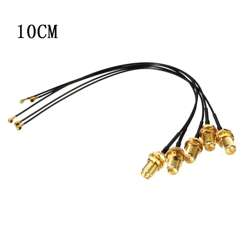 

5PCS Extension Cord IPX to RP SMA Female Connector Antenna WiFi Pigtail Cable