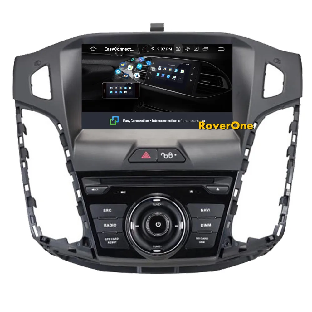 Excellent RoverOne Car Radio DVD GPS For Ford For Focus 3 2012 2013 2014 Android 9.0 Octa Core Touchscreen Multimedia Player Head Unit 11