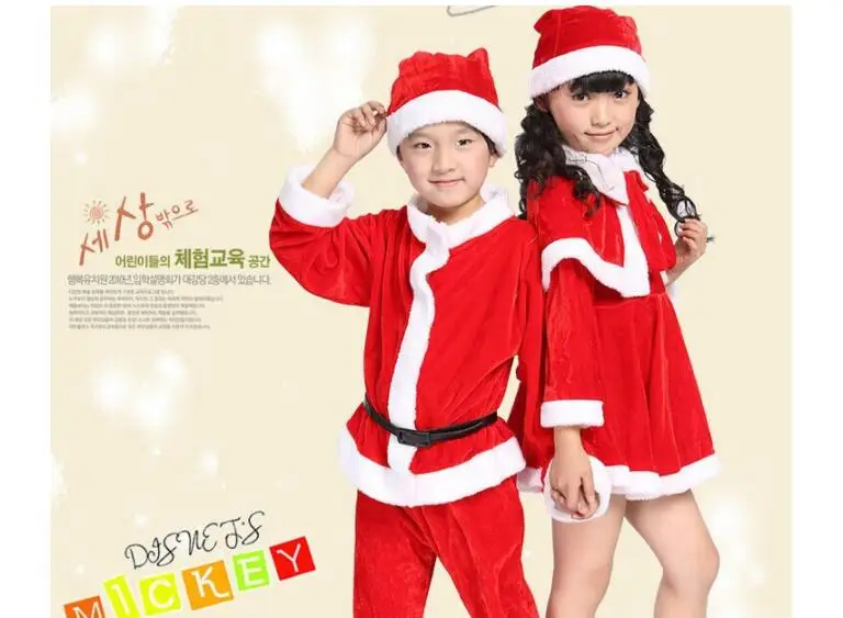 Новинка; детская Рождественская одежда; одежда Санта-Клауса для мальчиков и девочек