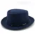 Women Men Pork Pie Hat Dad Wool Flat Fedora Hat For Lady Gentleman Gambler Boater Trilby Hat Hat Size 58CM 10