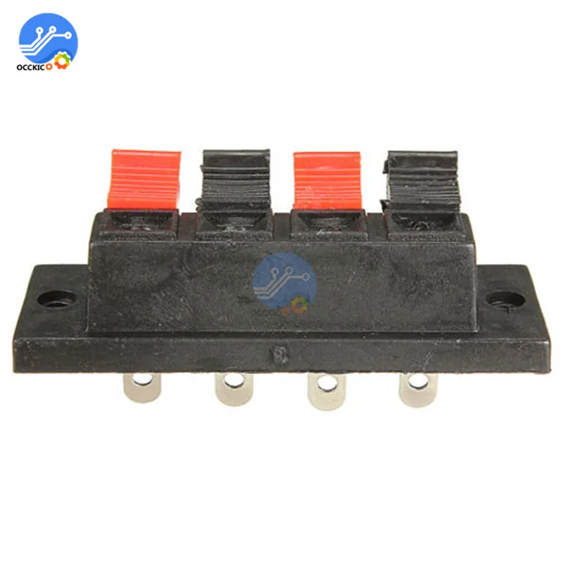 Пружинный зажим Клеммная плата динамика 4 порта Соединительный разъем клемма 70x254